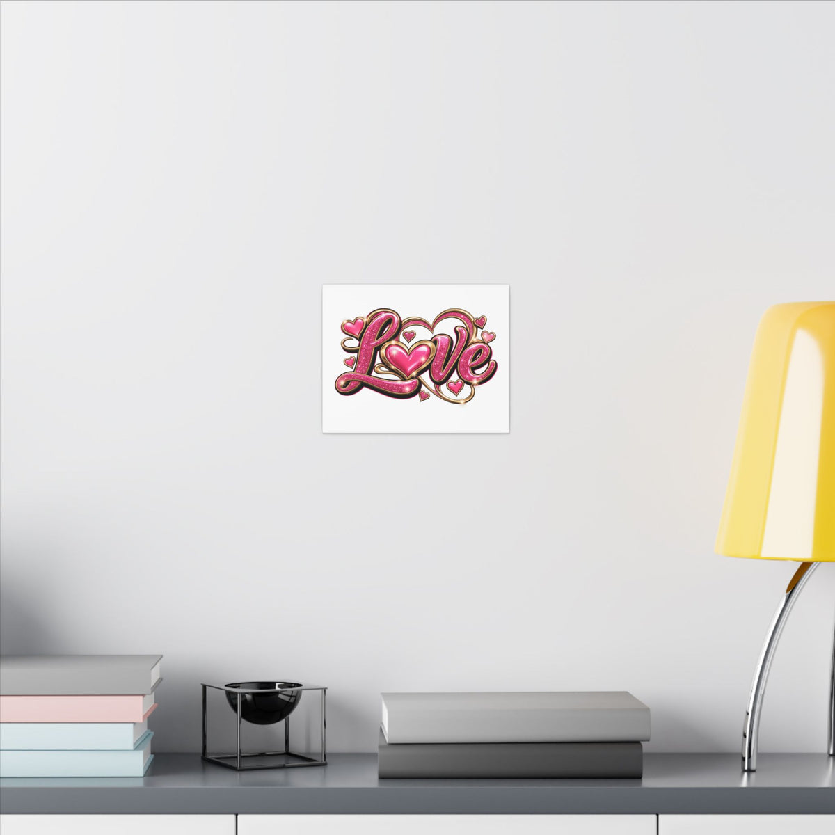 Retro LOVE Matte Canvas, Stretched, 0.75" (Multi-Size)
