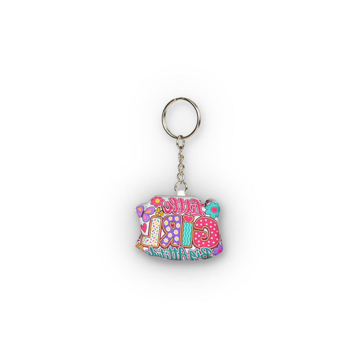 Little Girl Big Attitude- Mini Plush Keychain