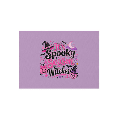 Outdoor Rug — "It's Spooky Season Witches" Halloween Porch Mat