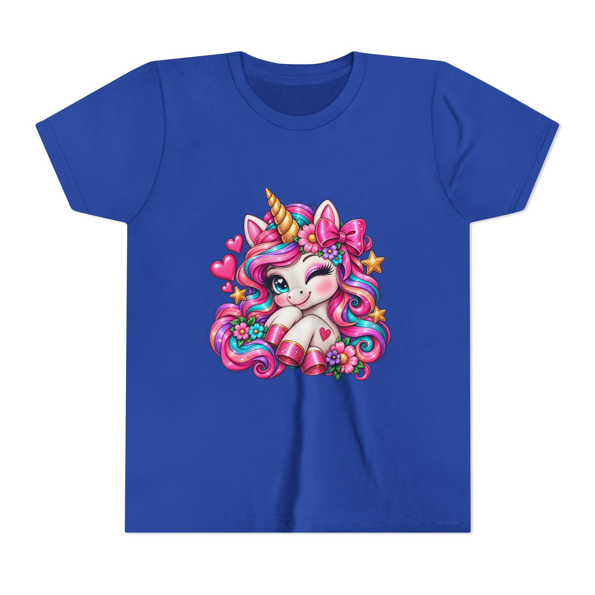 Youth Unicorn Tee — Cute Rainbow Unicorn Graphic Shirt for Kids
