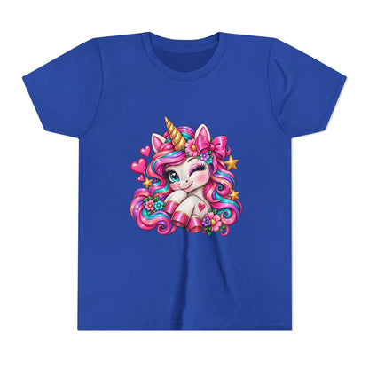 Youth Unicorn Tee — Cute Rainbow Unicorn Graphic Shirt for Kids