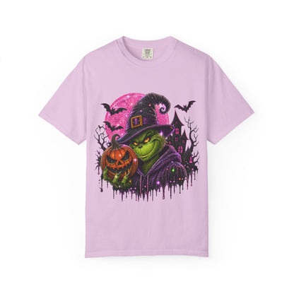 Wicked Green Witch Halloween T-Shirt — Pumpkin, Bats & Haunted Night Design