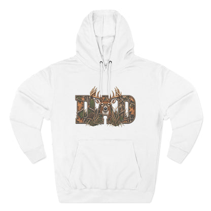 Dad Deer Camouflage Hoodie - Hunting Dad Fleece Pullover
