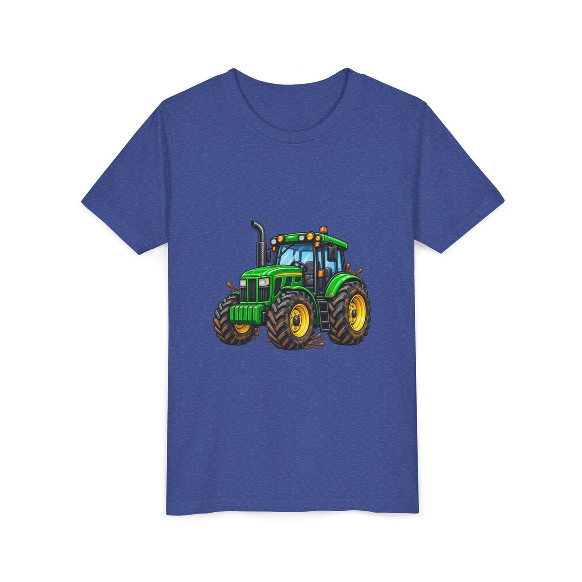 Kids Green Tractor T‑Shirt — Youth Farm Tractor Tee