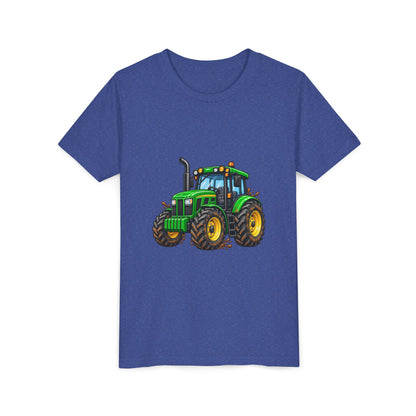 Kids Green Tractor T‑Shirt — Youth Farm Tractor Tee