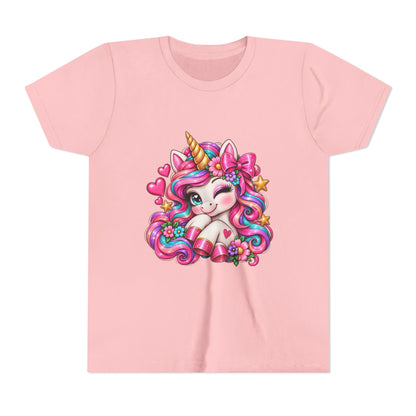 Youth Unicorn Tee — Cute Rainbow Unicorn Graphic Shirt for Kids