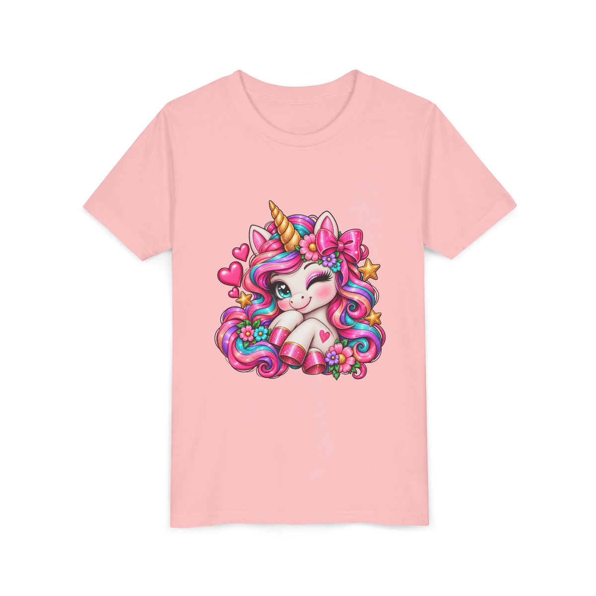 Youth Unicorn Tee — Cute Rainbow Unicorn Graphic Shirt for Kids