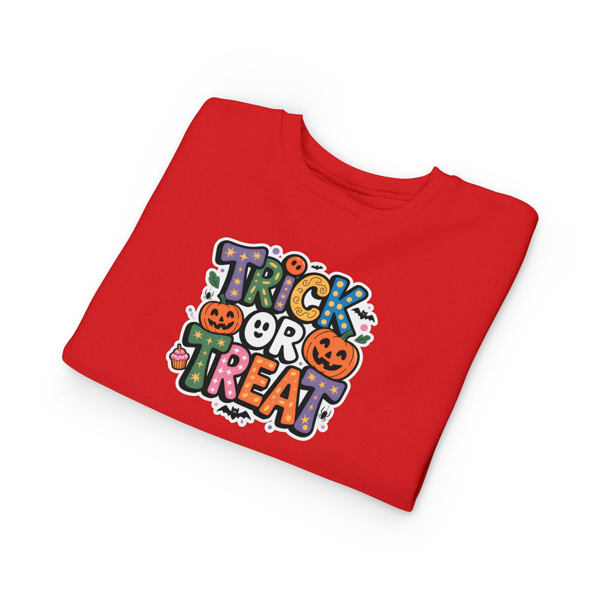 Toddler Sweatshirt - Cute "Trick or Treat" Halloween Pullover with Pumpkins