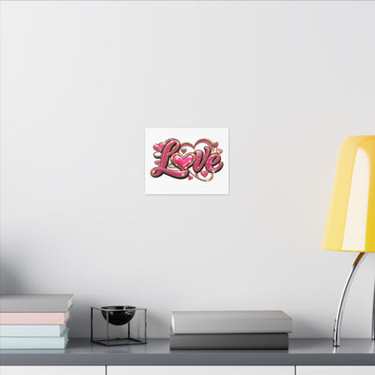 Retro LOVE Matte Canvas, Stretched, 0.75" (Multi-Size)