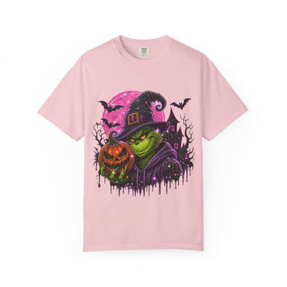 Wicked Green Witch Halloween T-Shirt — Pumpkin, Bats & Haunted Night Design