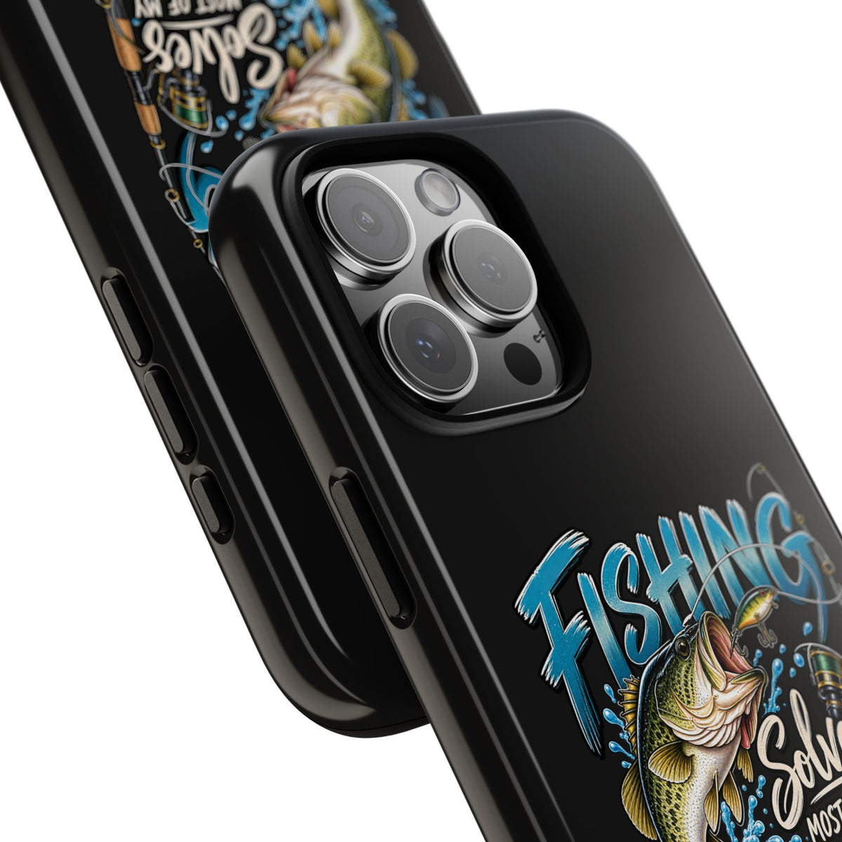 Fishing Solves Most of My Problems Phone Case