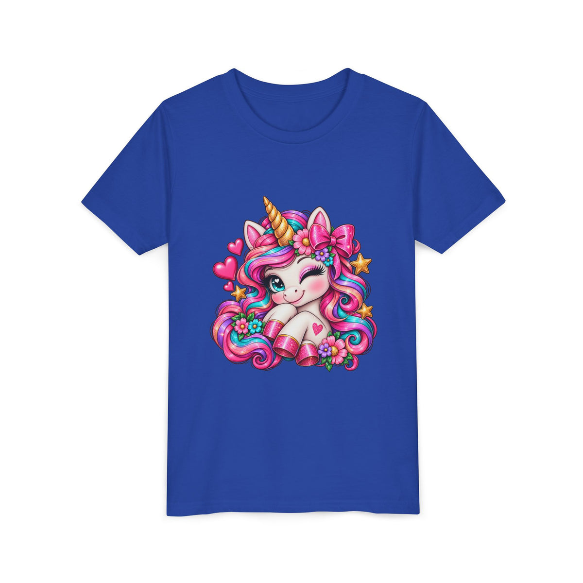 Youth Unicorn Tee — Cute Rainbow Unicorn Graphic Shirt for Kids
