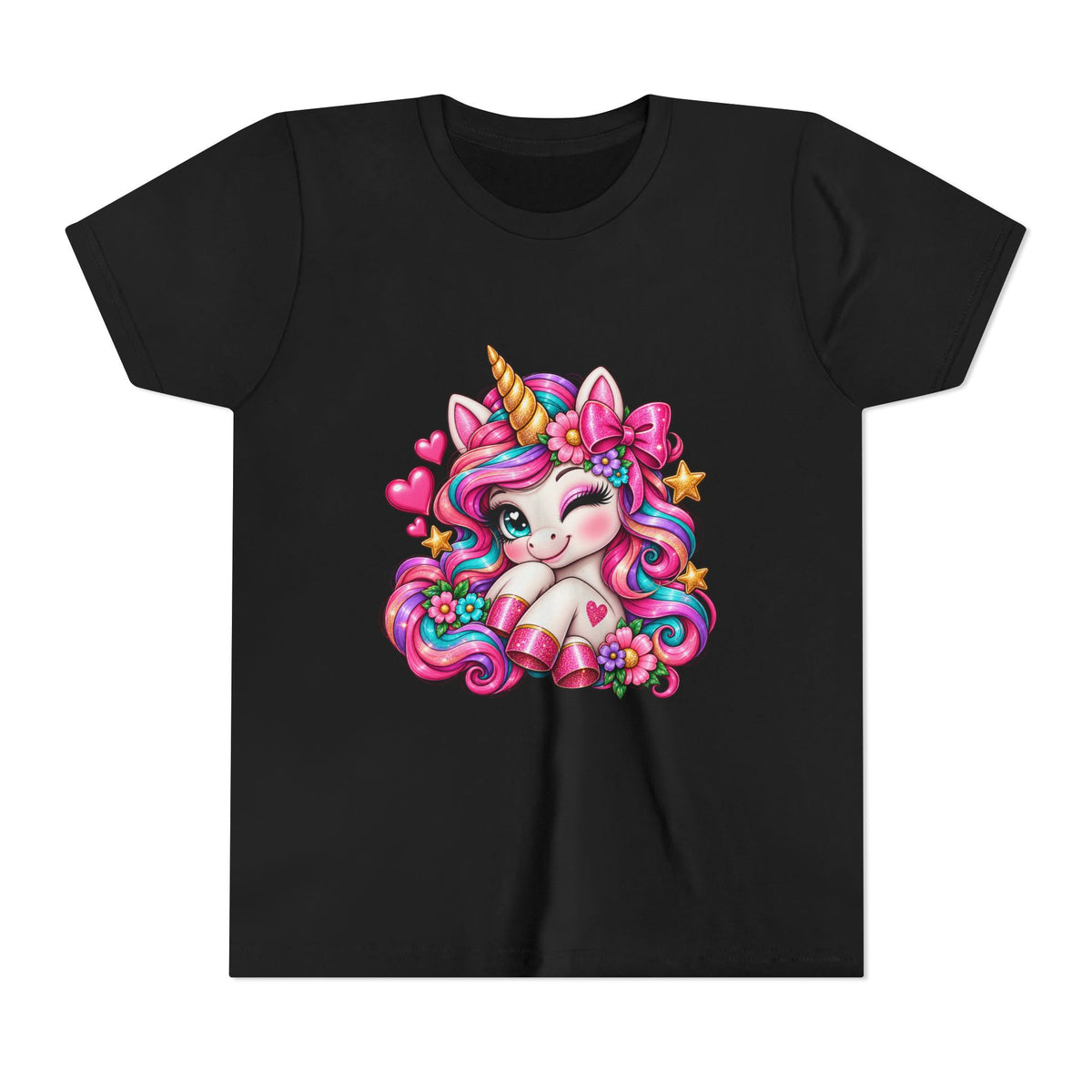 Youth Unicorn Tee — Cute Rainbow Unicorn Graphic Shirt for Kids