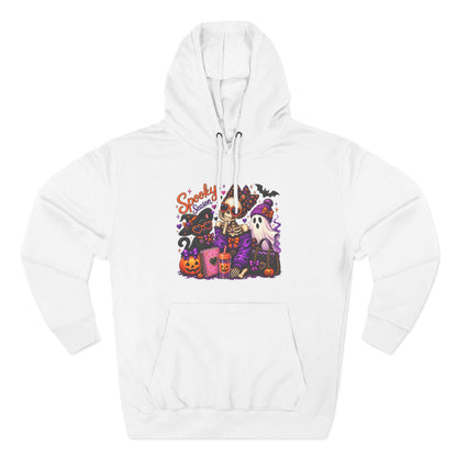 Halloween Ghost Crew Hoodie — 'Spooky Season' Cute Haunted Pumpkin Design
