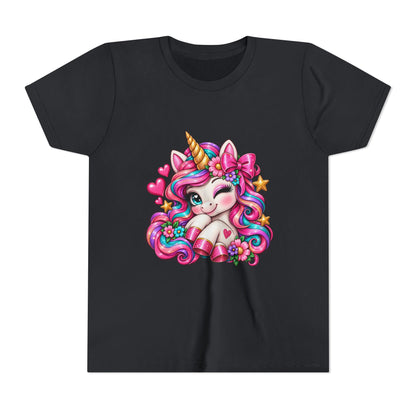 Youth Unicorn Tee — Cute Rainbow Unicorn Graphic Shirt for Kids