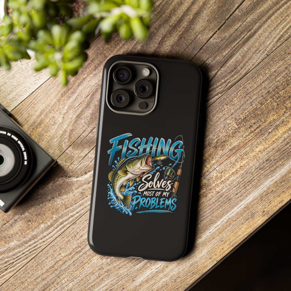 Fishing Solves Most of My Problems Phone Case
