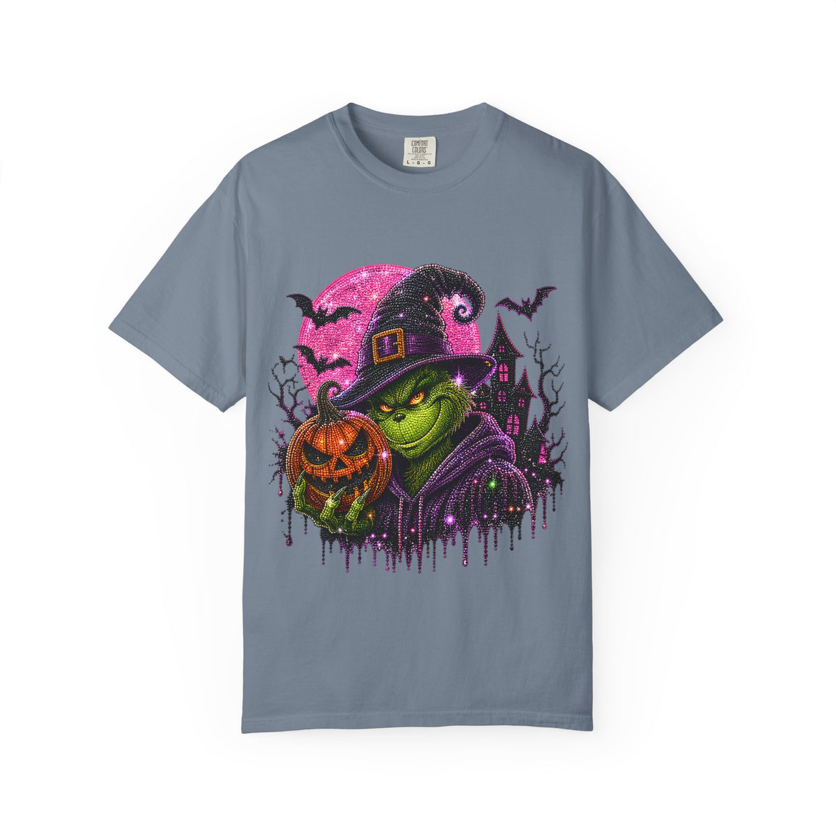 Wicked Green Witch Halloween T-Shirt — Pumpkin, Bats & Haunted Night Design