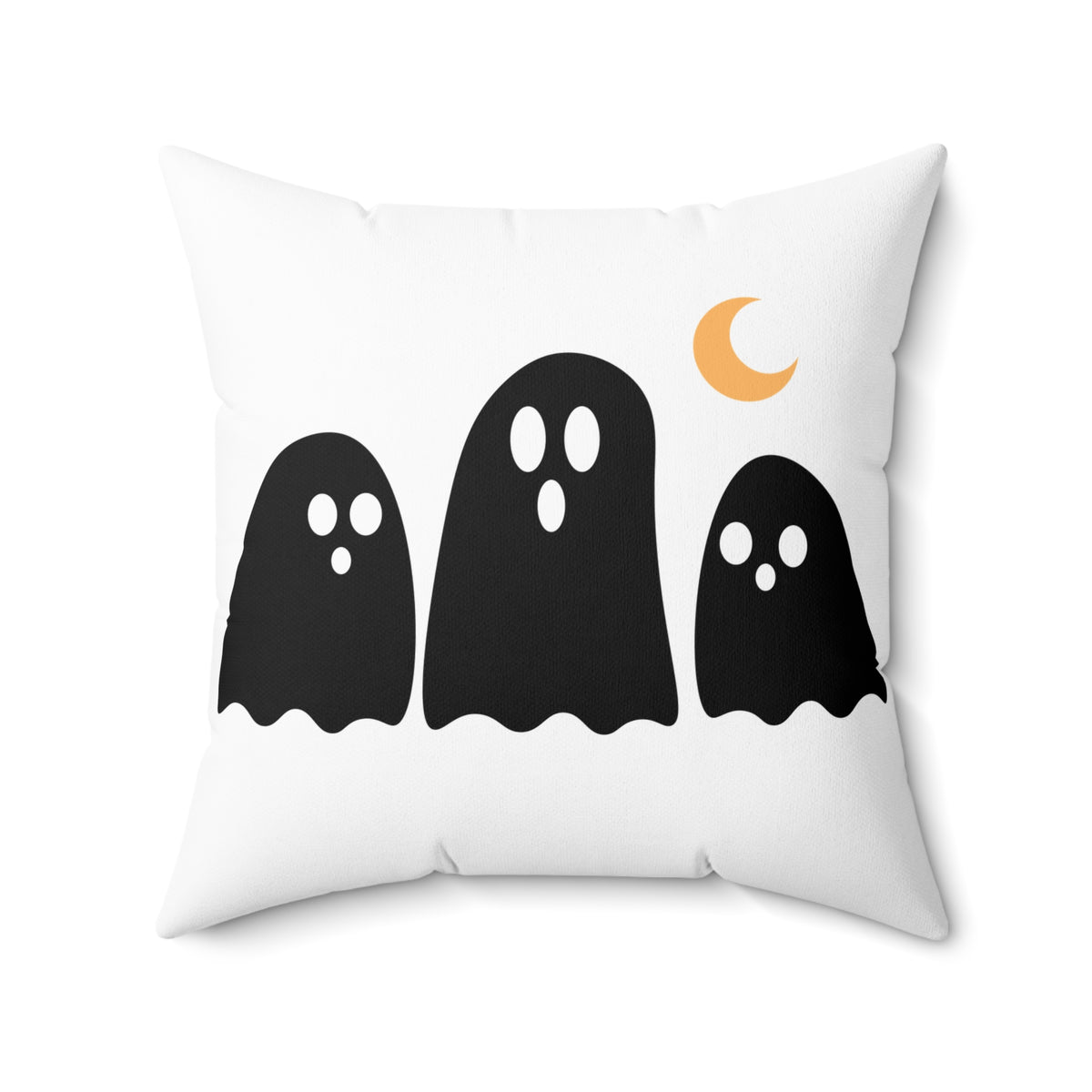 Spooky Season Ghost Pillow — Halloween Decorative Throw Pillow