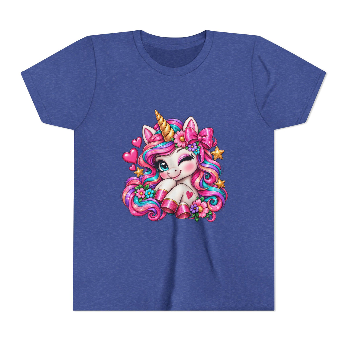 Youth Unicorn Tee — Cute Rainbow Unicorn Graphic Shirt for Kids