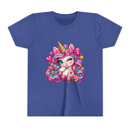 Youth Unicorn Tee — Cute Rainbow Unicorn Graphic Shirt for Kids