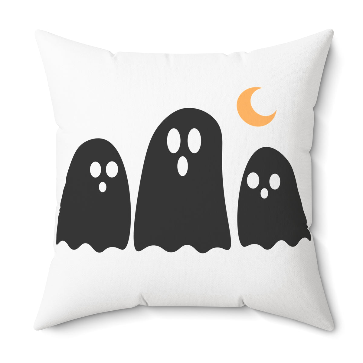 Spooky Season Ghost Pillow — Halloween Decorative Throw Pillow