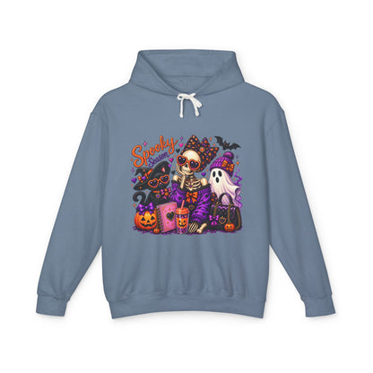 Halloween Skeleton & Pets Hoodie — "Spooky Season" Graphic Sweatshirt