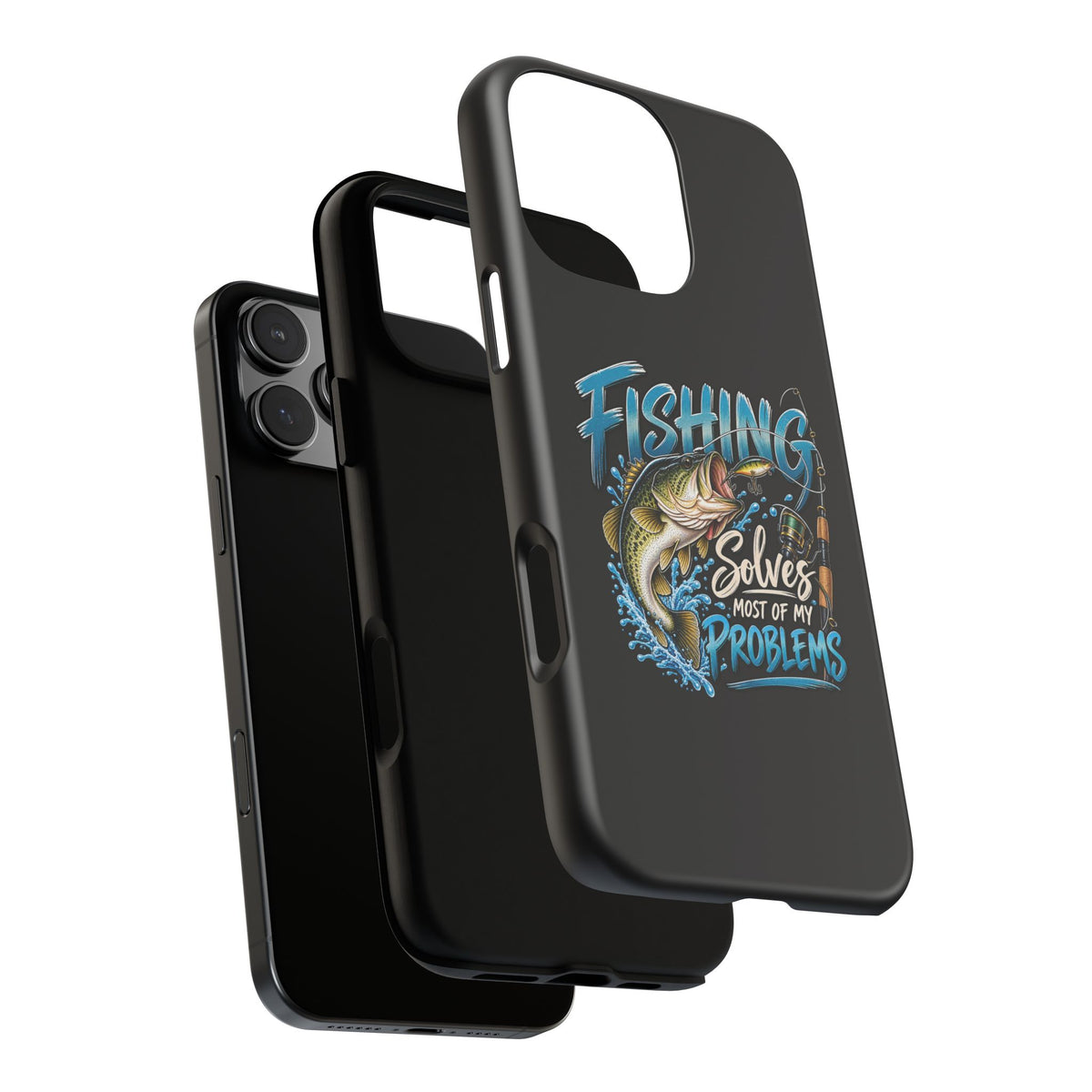 Fishing Solves Most of My Problems Phone Case