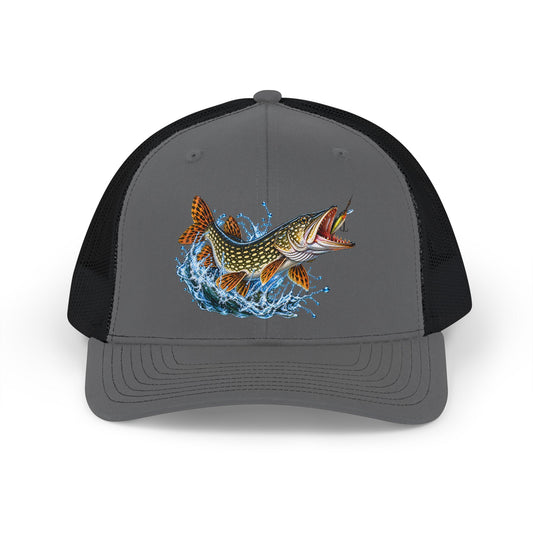 Jumping Pike Fishing Men's Hat