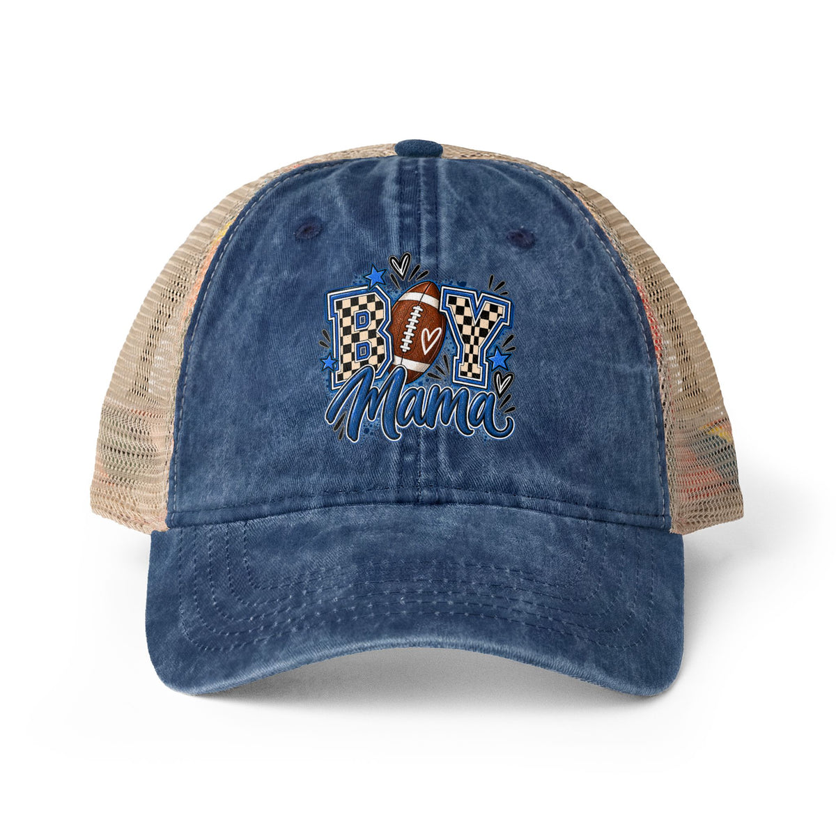 Football Boy Mama Mesh Hat