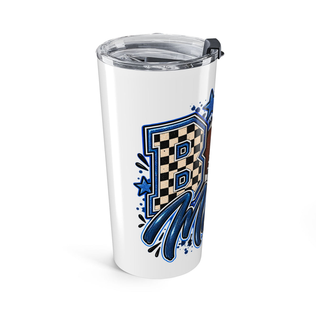 Game Day Mama 20oz Football Tumbler – Insulated Travel Cup for Football Moms