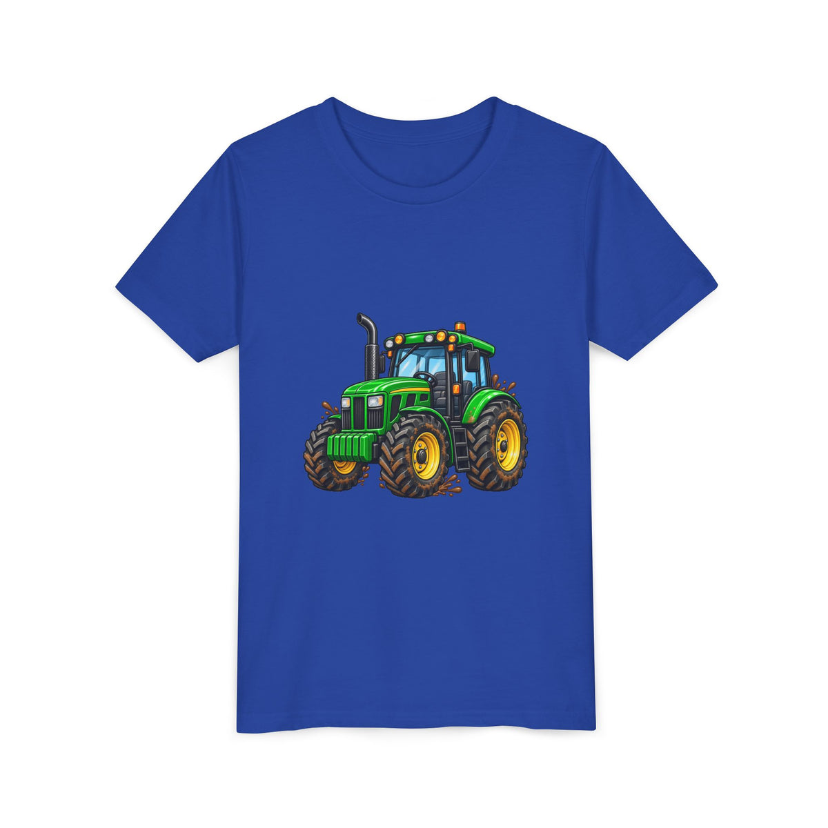 Kids Green Tractor T‑Shirt — Youth Farm Tractor Tee