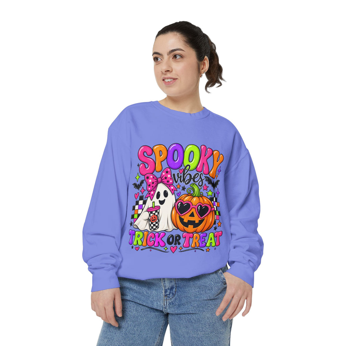 Spooky Vibes Trick or Treat Sweatshirt