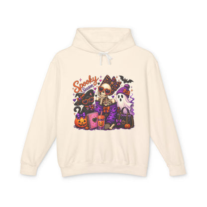 Halloween Skeleton & Pets Hoodie — "Spooky Season" Graphic Sweatshirt
