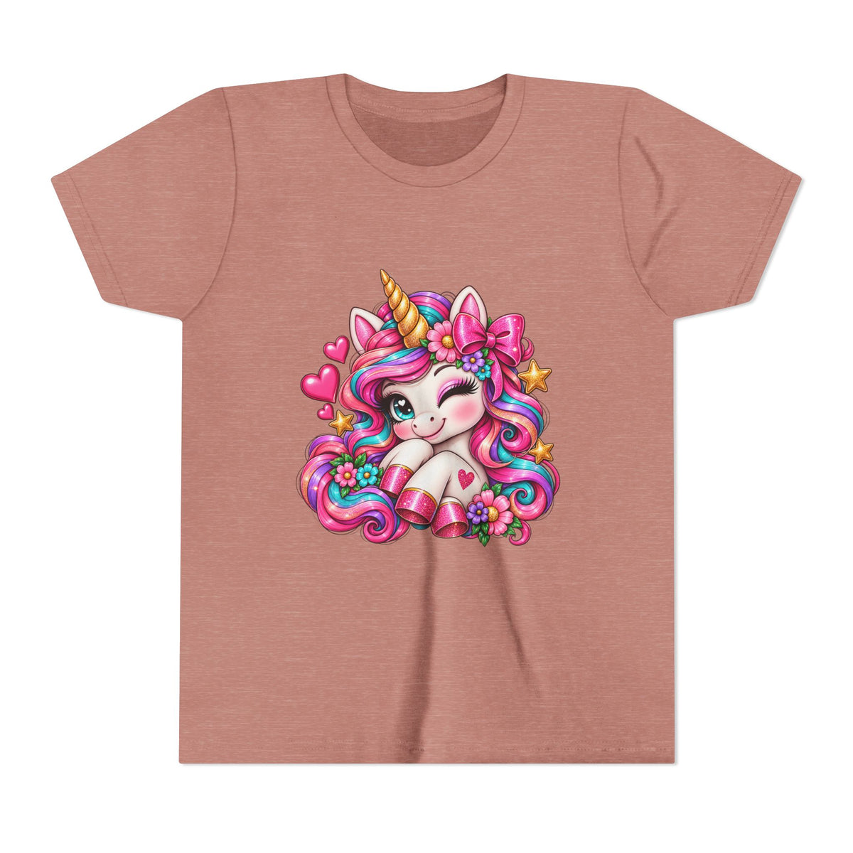 Youth Unicorn Tee — Cute Rainbow Unicorn Graphic Shirt for Kids