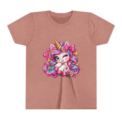 Youth Unicorn Tee — Cute Rainbow Unicorn Graphic Shirt for Kids