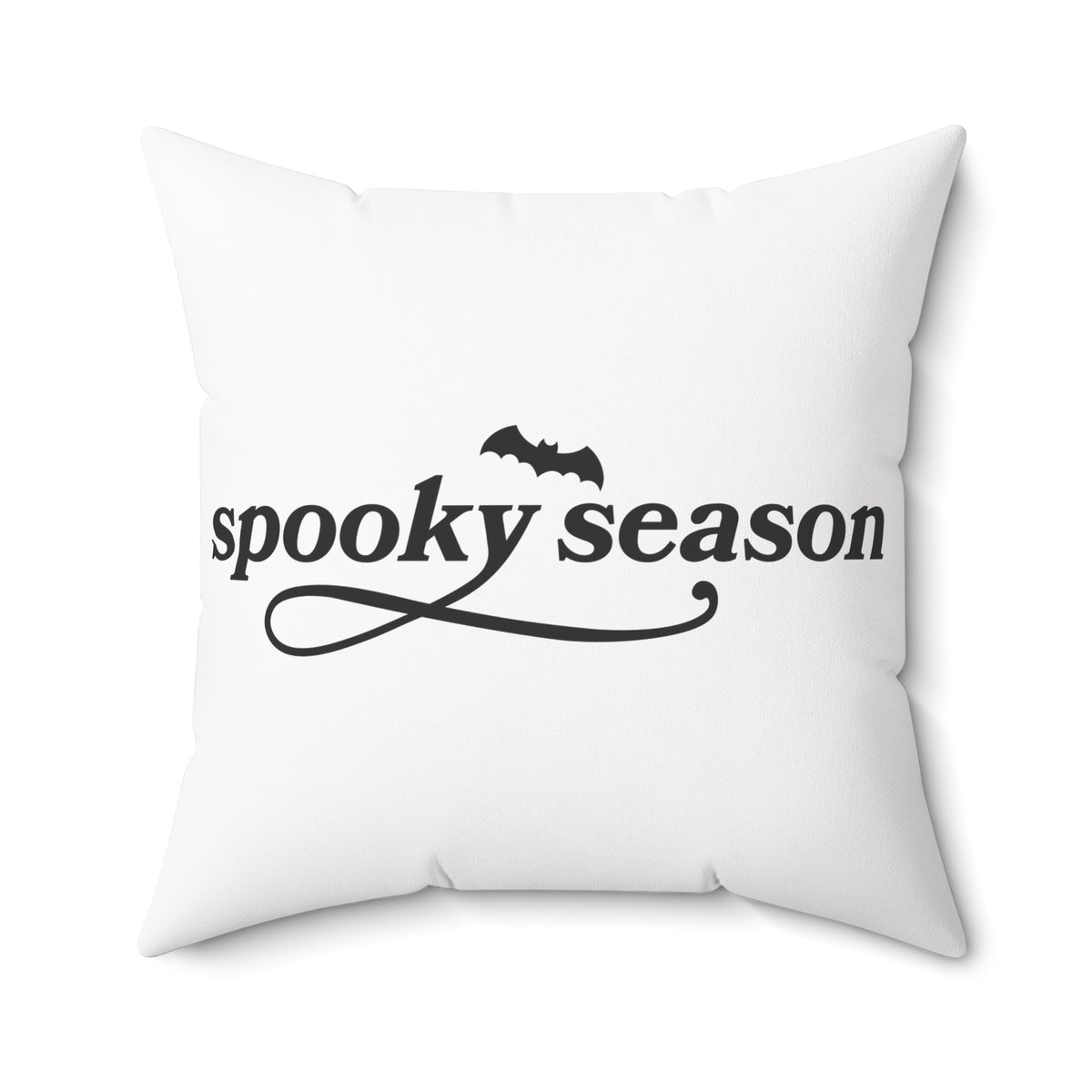 Spooky Season Ghost Pillow — Halloween Decorative Throw Pillow