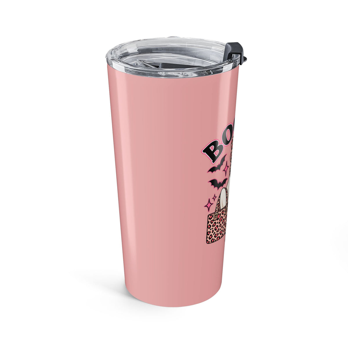 Boo-Jee 20oz Pink Leopard Ghost Tumbler — Cute Halloween Travel Mug