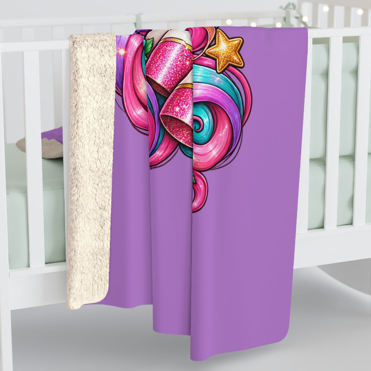 Magical Rainbow Unicorn Cozy Blanket