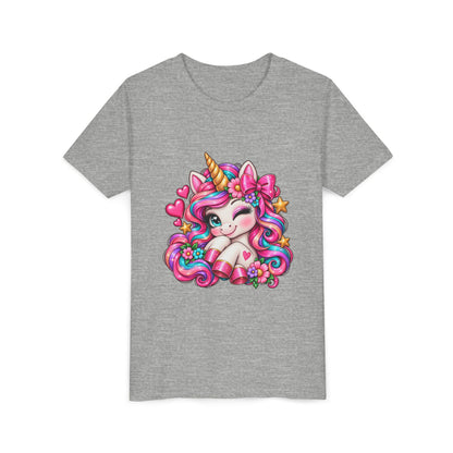 Youth Unicorn Tee — Cute Rainbow Unicorn Graphic Shirt for Kids