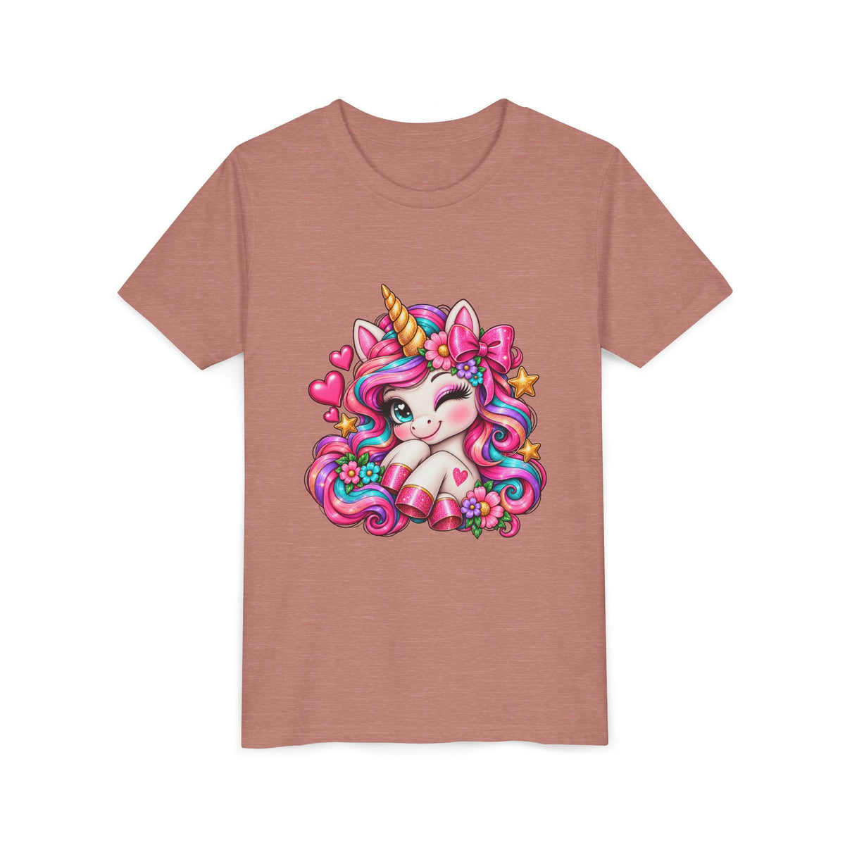 Youth Unicorn Tee — Cute Rainbow Unicorn Graphic Shirt for Kids