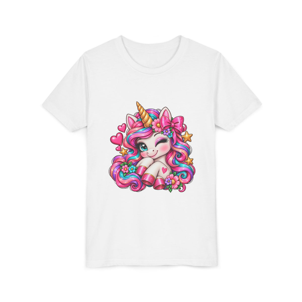 Youth Unicorn Tee — Cute Rainbow Unicorn Graphic Shirt for Kids