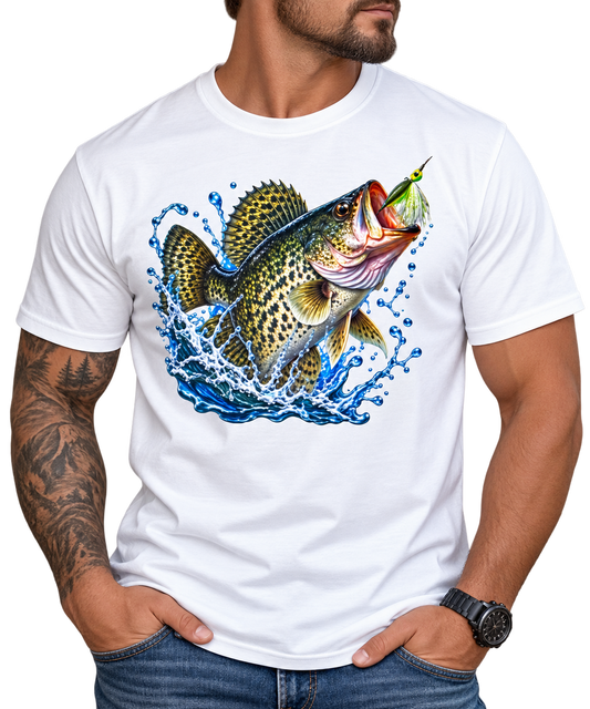 Trout Jumping Fishing T-Shirt — Lure Splash Graphic Tee
