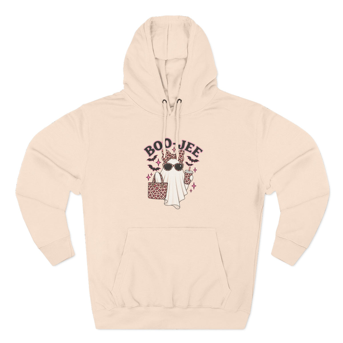 Boo Jee Ghost Graphic Hoodie - Cute Halloween Travel Sweatshirt
