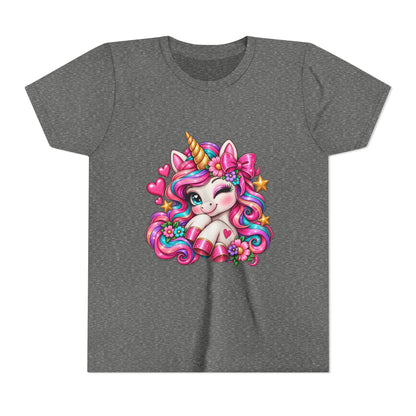 Youth Unicorn Tee — Cute Rainbow Unicorn Graphic Shirt for Kids