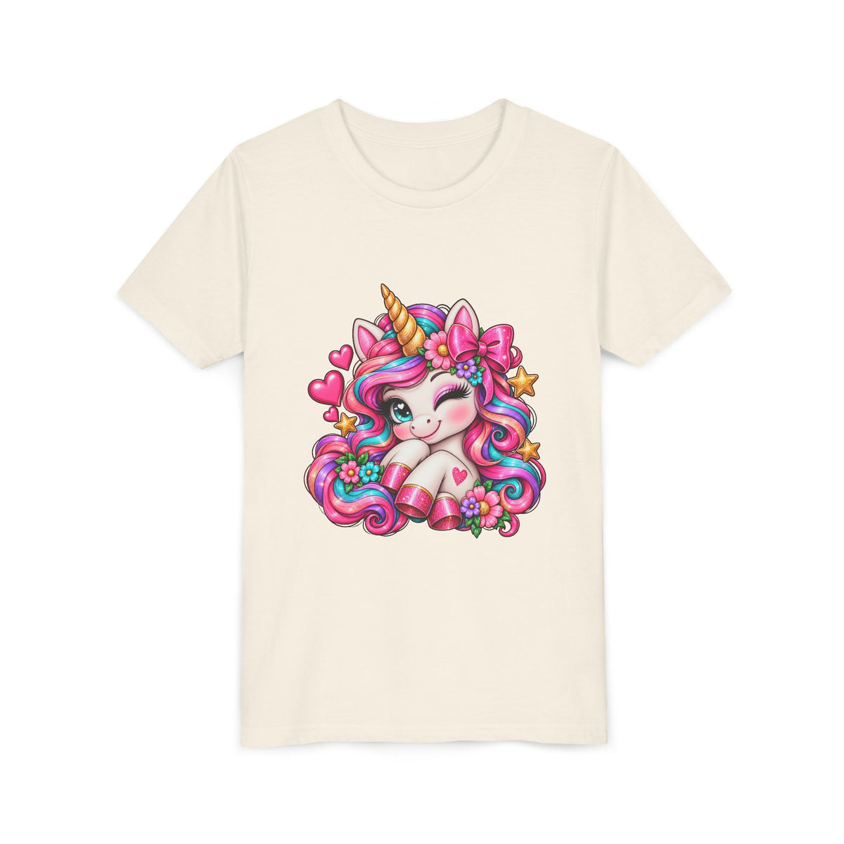 Youth Unicorn Tee — Cute Rainbow Unicorn Graphic Shirt for Kids
