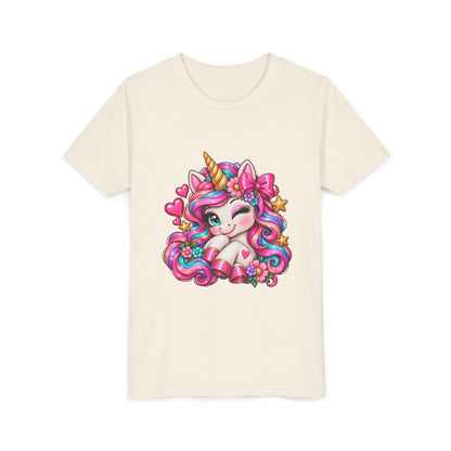 Youth Unicorn Tee — Cute Rainbow Unicorn Graphic Shirt for Kids