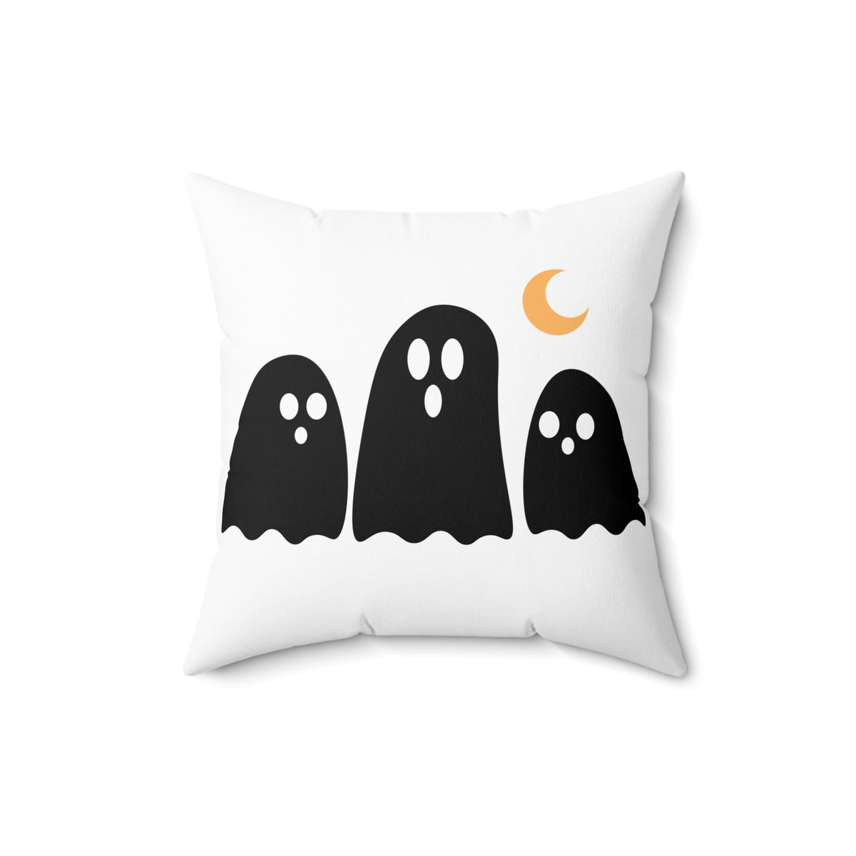 Spooky Season Ghost Pillow — Halloween Decorative Throw Pillow