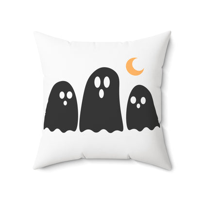 Spooky Season Ghost Pillow — Halloween Decorative Throw Pillow