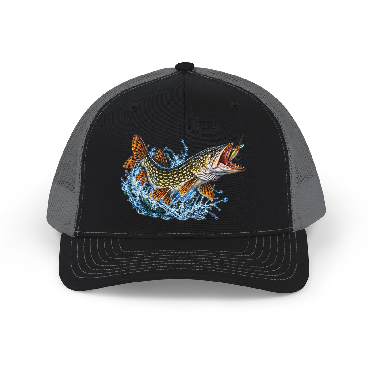 Jumping Pike Fishing Men's Hat