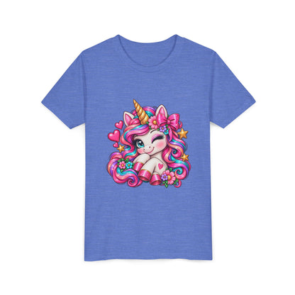Youth Unicorn Tee — Cute Rainbow Unicorn Graphic Shirt for Kids